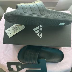 ADIDAS Black Slides (NEVER WORN)